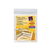 AVERY Avery® Self-Adhesive Index Tabs with Printable Inserts, 1-1/2" Width, Clear, 25 Tabs/Pack 16230